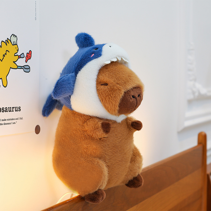Gấu Bông Capybara Cosplay Cá Mập thumb