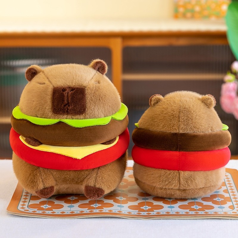 Gấu Bông Capybara Bánh Hamburger thumb
