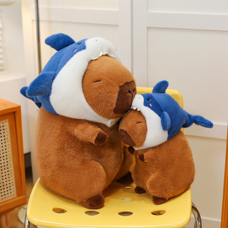 Gấu Bông Capybara Cosplay Cá Mập