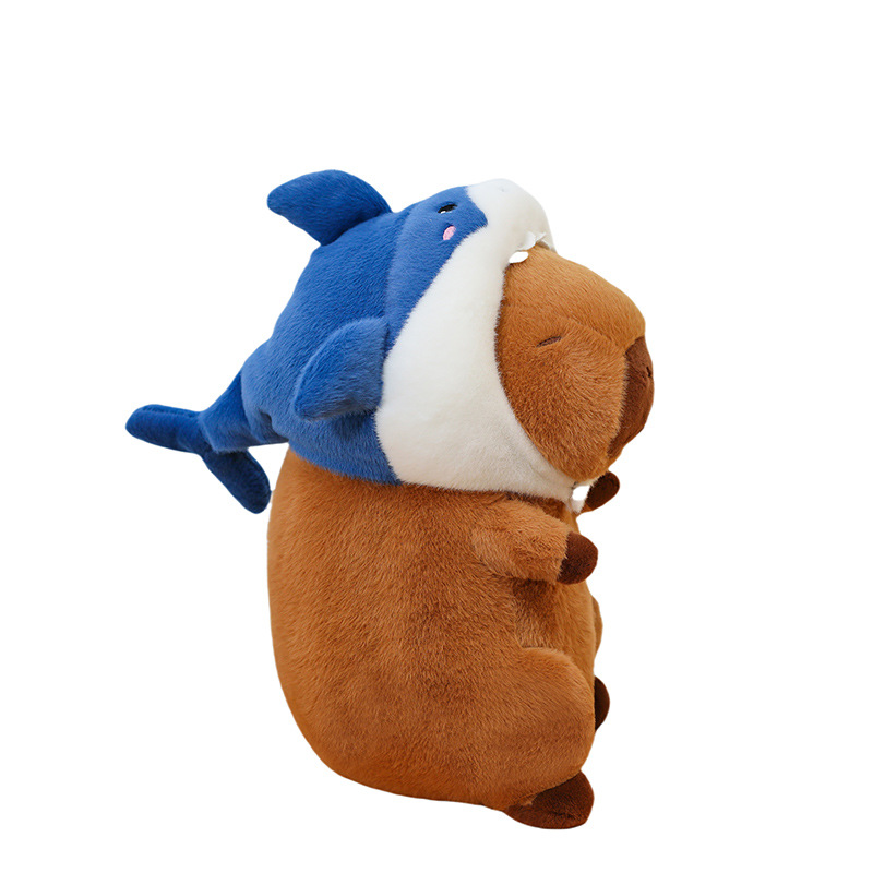 Gấu Bông Capybara Cosplay Cá Mập