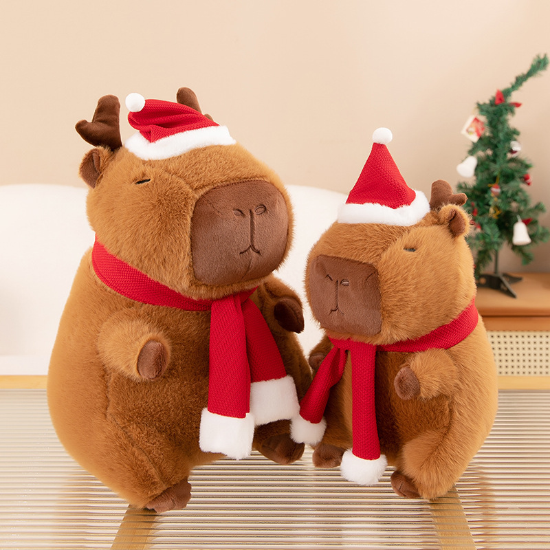 Gấu Bông Noel Capybara Tuần Lộc