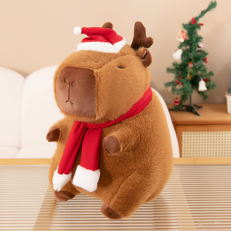 Gấu Bông Noel Capybara Tuần Lộc