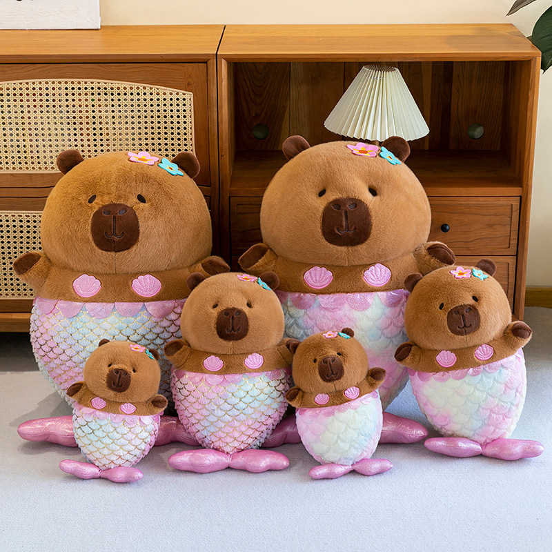 Gấu Bông Capybara Tiên Cá