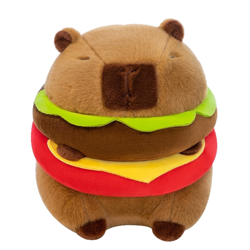 Gấu Bông Capybara Bánh Hamburger